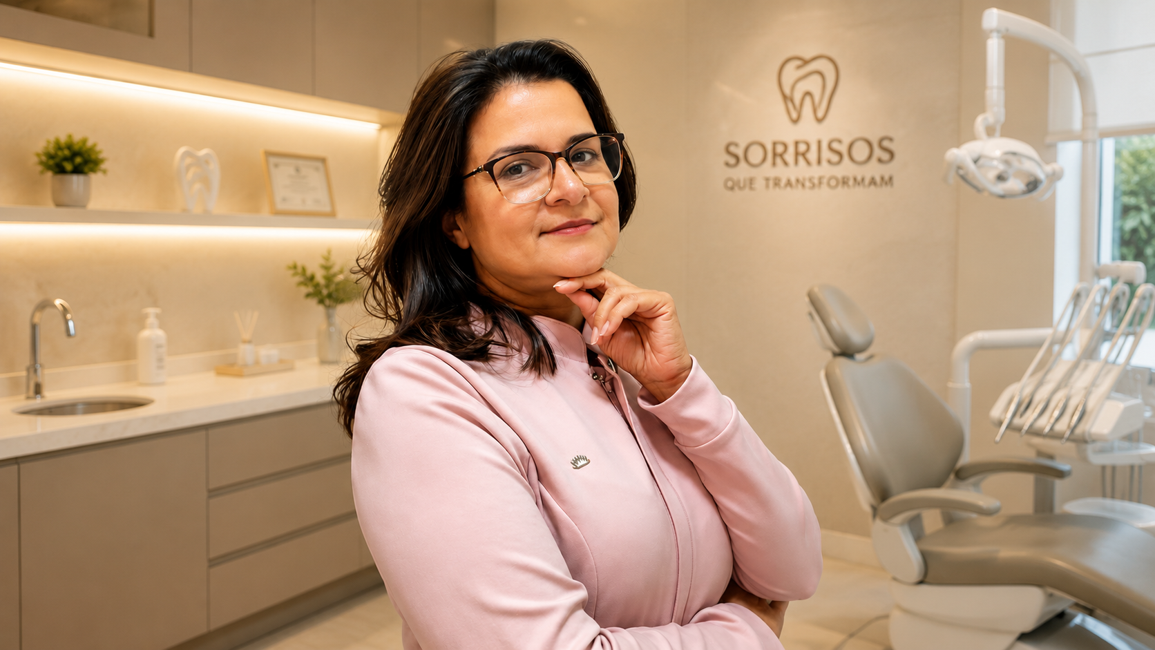 Dra. Heidi Harris no consultório